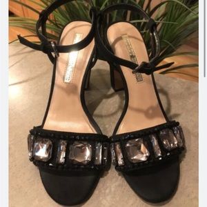 Audrey brook black Janice jewel heel sandal